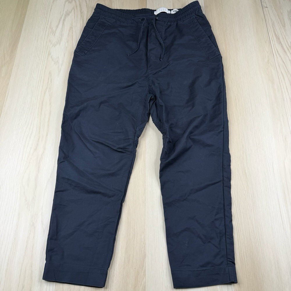 CH Carolina Herrera Pants Pants Navy High Rise Tapered Mens 32x23 Drawstring